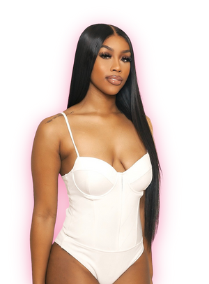 On Hand - Raw Burmese Bome Straight Wig